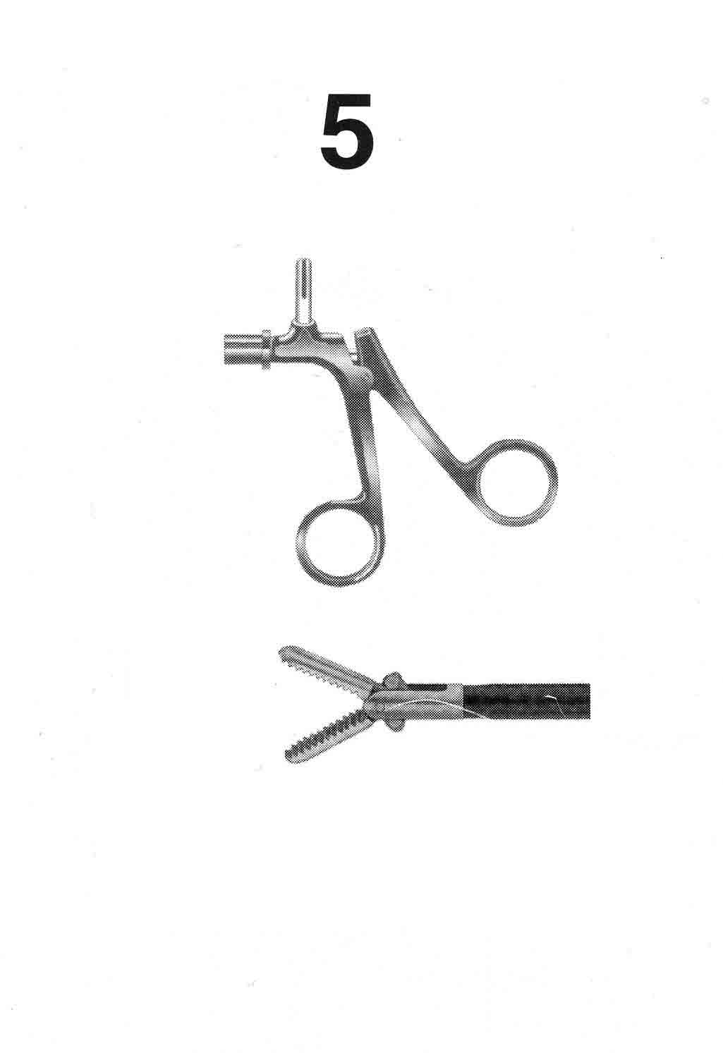 LAPARASKOPİK KAVRAMA FORSEPS ÇAP : 5 MM